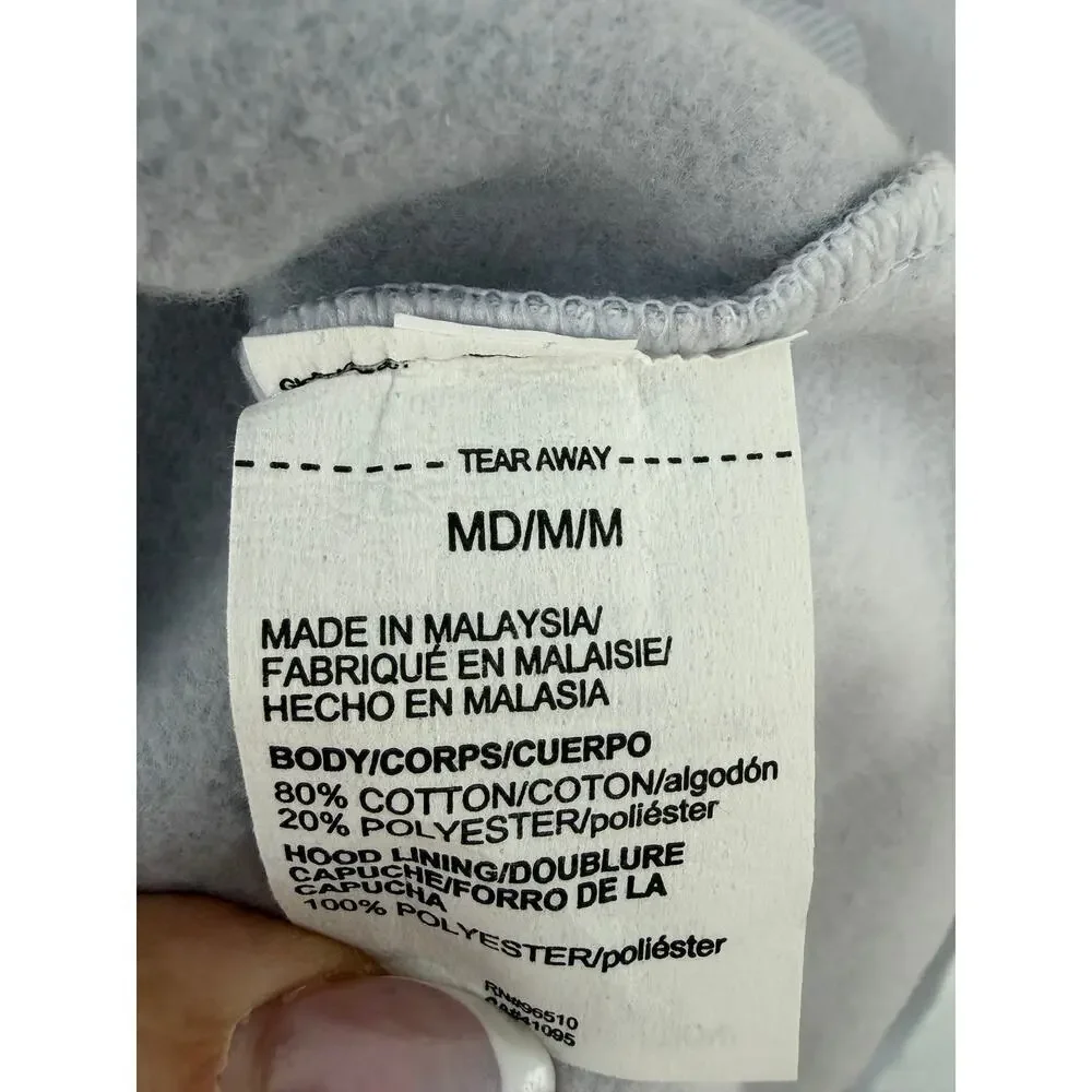Under Armour Colorblock Hoodie Medium | Blue Gray Camo Athletic Pullover - Picture 6 of 7